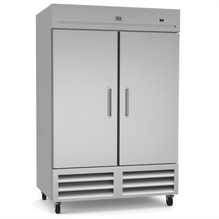Product image #1 for Kelvinator Commercial 54-Inch Two-Door Full-Height Reach-In Freezer with Solid Doors, Bottom-Mount Refrigeration, 49 Cu. Ft.