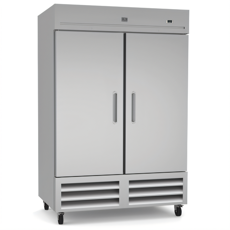 Product image #1 for Kelvinator Commercial 54-Inch Two-Door Full-Height Reach-In Freezer with Solid Doors, Bottom-Mount Refrigeration, 49 Cu. Ft.