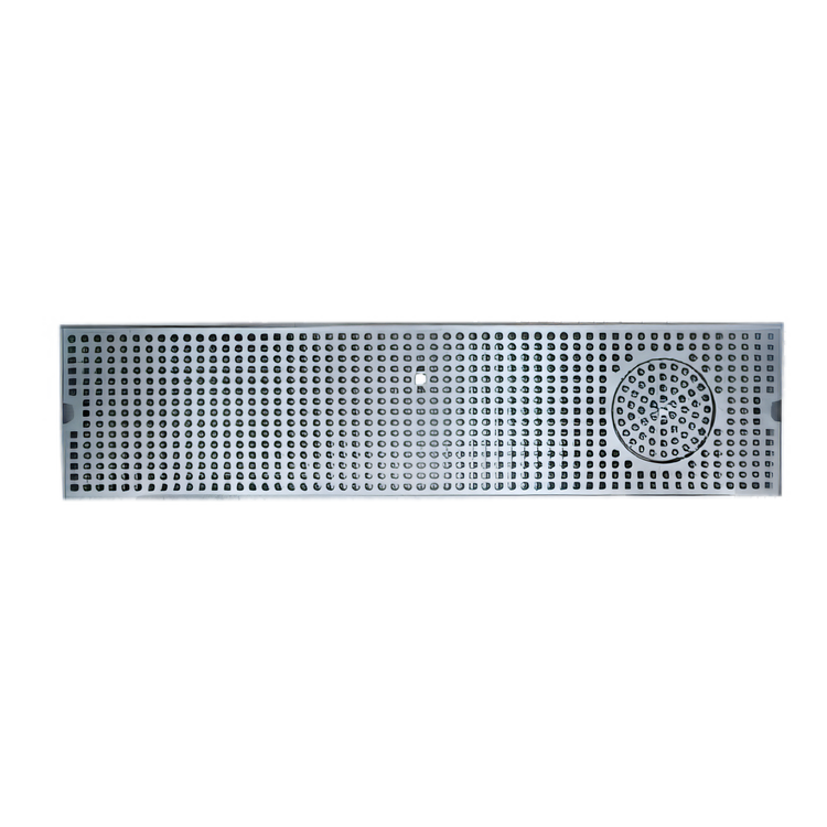 Product image #1 for 39-Inch Surface Mount Stainless Steel Drip Tray Trough with Integral Glass Rinser