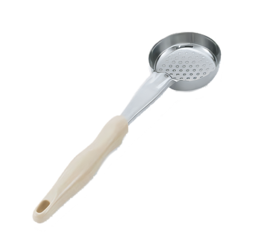 Product image #1 for Vollrath Jacob's Pride® 3 oz Perforated Round Bowl Spoodle Portion Control Serving Spoon with Ivory Handle