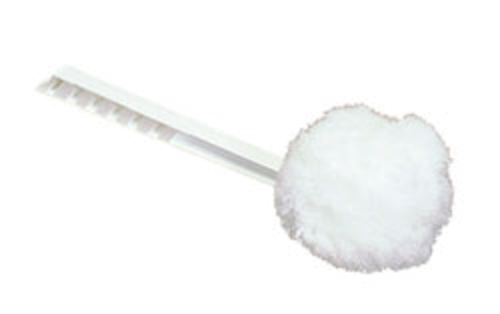 Product image #1 for Flo-Pac Toilet Bowl Mop with 12-Inch Plastic Handle and Polypropylene Head, White