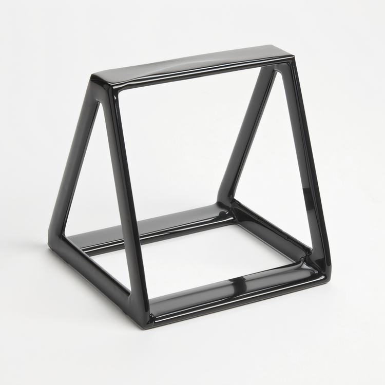 Product image #1 for American Metalcraft Rubberized Black Display Wedge Buffet Riser, 5-Inch H