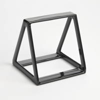 American Metalcraft Rubberized Black Display Wedge Buffet Riser, 5-Inch H