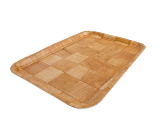Product image #1 for Crestware 13 x 19 Inch Rectangular Woven Wood Serving Tray