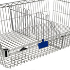 Thumbnail image #1 for Metro Super Erecta BSKDIV-24H Basket Shelf Divider, 24" Deep, 1" Wire Spacing, Chrome-Plated Metal Wire