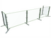 Thumbnail image #1 for Hatco Flav-R-Shield Portable Single-Sided 3-Bay Full-Service Sneeze Guard, 108W x 18D x 27.5H