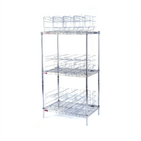 Eagle Group 3-Tier Can Rack Storage System for #10 Cans, Chrome-Plated Mild Steel, 96-Can Capacity
