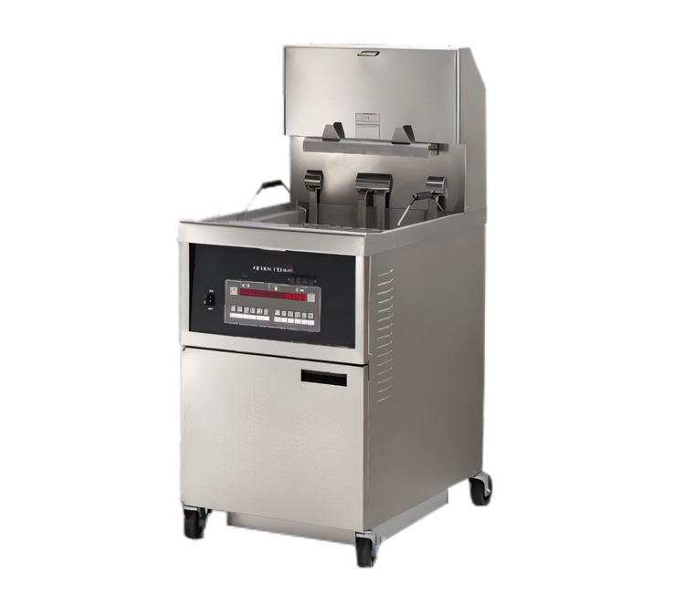 Product image #1 for Henny Penny OGA-341 Gas Auto Lift Open Fryer with Computron 8000 Controls, 1-Well, 90 lb Fat Capacity