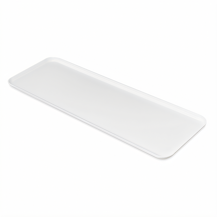 Product image #1 for Carlisle Pearl White Fiberglass Market Tray, 30 x 10-7/16 x 3/4 Inches
