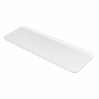 Carlisle Pearl White Fiberglass Market Tray, 30 x 10-7/16 x 3/4 Inches