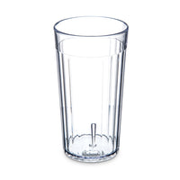 Bistro 12 oz Clear Fluted SAN Plastic Tumbler