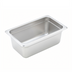 Thumbnail image #1 for Winco Quarter-Size 22 Gauge Solid Anti-Jamming Steam Table Pan, 4 Inch Deep, 18/8 Stainless Steel