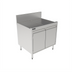 Thumbnail image #1 for Top Shelf Stainless Steel Full-Depth Underbar Storage Cabinet with Drainboard Top, 30