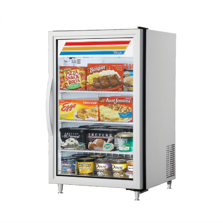 Product image #1 for True Countertop Glass Door Freezer Merchandiser, 1 Door, 3 Shelves, -10°F