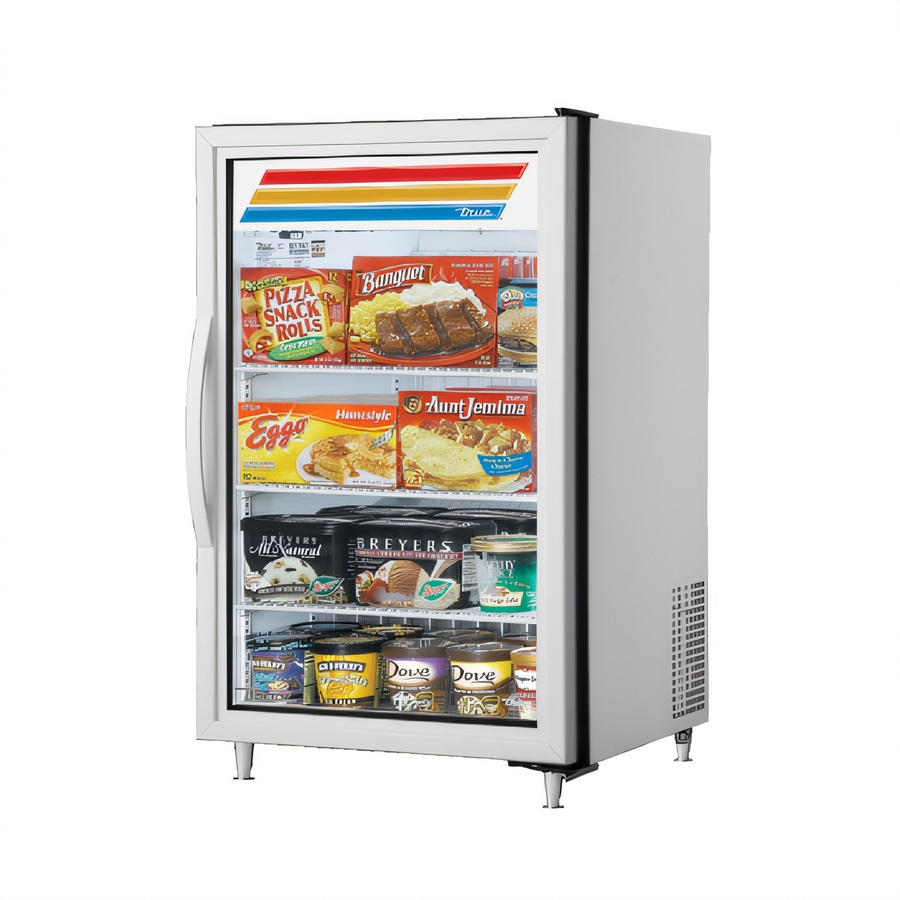 Product image #1 for True Countertop Glass Door Freezer Merchandiser, 1 Door, 3 Shelves, -10°F