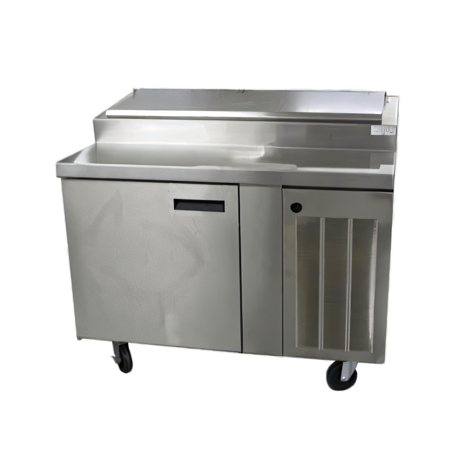 Product image #1 for Delfield 48-Inch Single-Section Refrigerated Pizza Prep Table, 1 Door, 6 Third-Size Pan Capacity