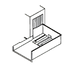 Thumbnail image #1 for Insinger Stainless Steel Power Unloader for Conveyor Dish Machines