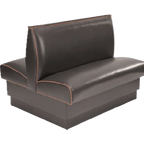 Thumbnail image #1 for ATSMFG ATS AT&S-AD-W36-P GR8 William Standard Booth, double, 48" long x 36" high, Plain back, removable sinuous spring seat with connecting links