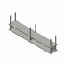 Thumbnail image #1 for John Boos Heavy Duty Ceiling Mount Double Overshelf, 84