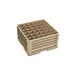 Thumbnail image #1 for Traex® Full-Size 36-Compartment Closed-Wall Compartment Glass Rack with Four Extenders, Beige, 2-7/8-Inch Square Compartments