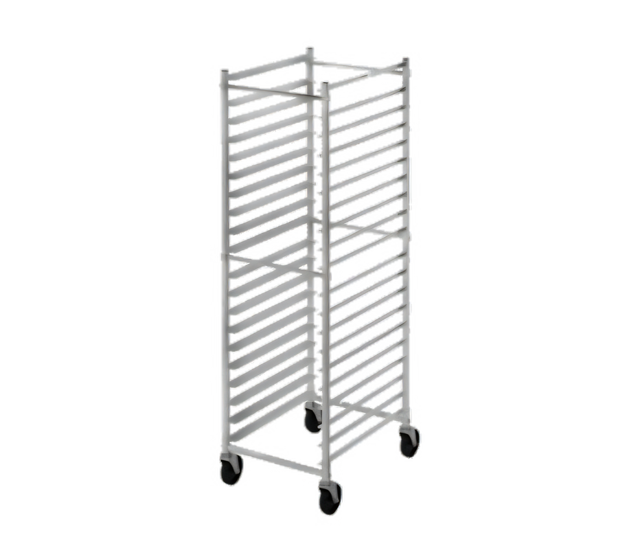 Product image #1 for Channel 403AKD Knock-Down Aluminum End-Load Bun Pan Rack with 5-Inch Casters