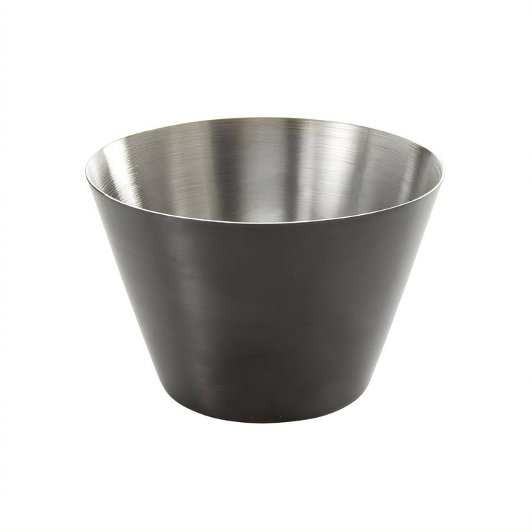 Product image #2 for American Metalcraft 4 oz Black Round Satin Stainless Steel Sauce Cup