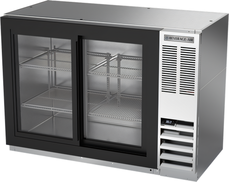 Product image #1 for Beverage-Air 48-Inch Two-Section Food-Rated Back Bar Refrigerator with Sliding Glass Doors