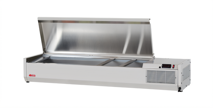 Product image #1 for Turbo Air E-Line 59-Inch Countertop Salad Prep Table with Side-Mounted Self-Contained Refrigeration