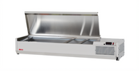 Turbo Air E-Line 59-Inch Countertop Salad Prep Table with Side-Mounted Self-Contained Refrigeration
