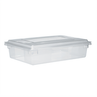 Rubbermaid Commercial Clear Polycarbonate Replacement Lid for Food Boxes, Fits #3301 / 3306 / 3308 / 3328
