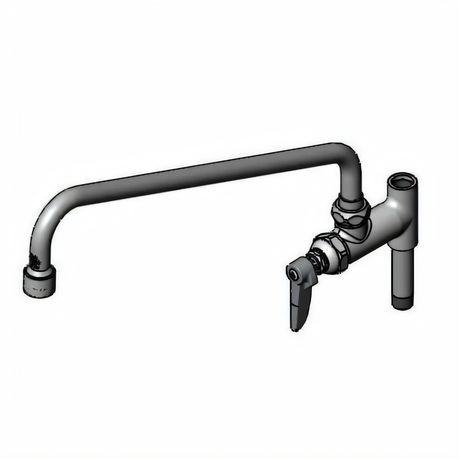 Product image #1 for T&S Brass B-0158-VF22 Add-On Pre-Rinse Faucet with 14-Inch Swing Nozzle and 2.2 GPM VR Aerator