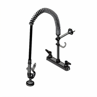 EasyInstall 8-Inch Center Deck-Mount Workboard Pre-Rinse Unit with Spring-Action Gooseneck