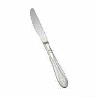 Winco Peacock 8-7/8 Inch Dinner Knife, 18/8 Stainless Steel, Extra Heavyweight, Mirror Finish