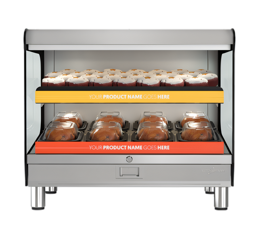 Product image #1 for Alto-Shaam Halo Heat HSM-36/2S/T/F 36-Inch Countertop Heated Shelf Merchandiser, 2-Shelf, Self-Service, Flat Top