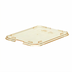 Thumbnail image #1 for Cambro Amber Heat-Resistant Plastic Lid for 853FH Trays