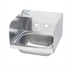 Thumbnail image #1 for Wall-Mounted Stainless Steel Hand Sink with 14 x 10 x 6 Inch Bowl, 8-Inch Backsplash, and Side Splashes