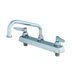 Thumbnail image #1 for T&S Brass B-1122-M Workboard Faucet with 10 Inch Swing Nozzle, 8 Inch Centers, Deck Mounted