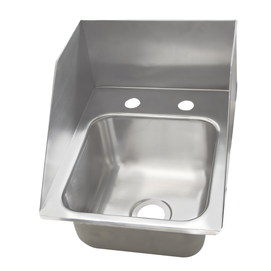 Product image #1 for BK Resources Deep Drawn Single-Compartment Drop-In Sink with 3-Sided Riser