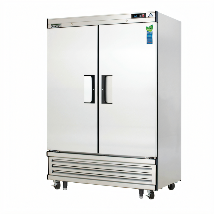 Product image #1 for Everest Refrigeration EBR2 Two-Section Bottom Mount Reach-In Refrigerator, 50 Cu. Ft., Stainless Steel