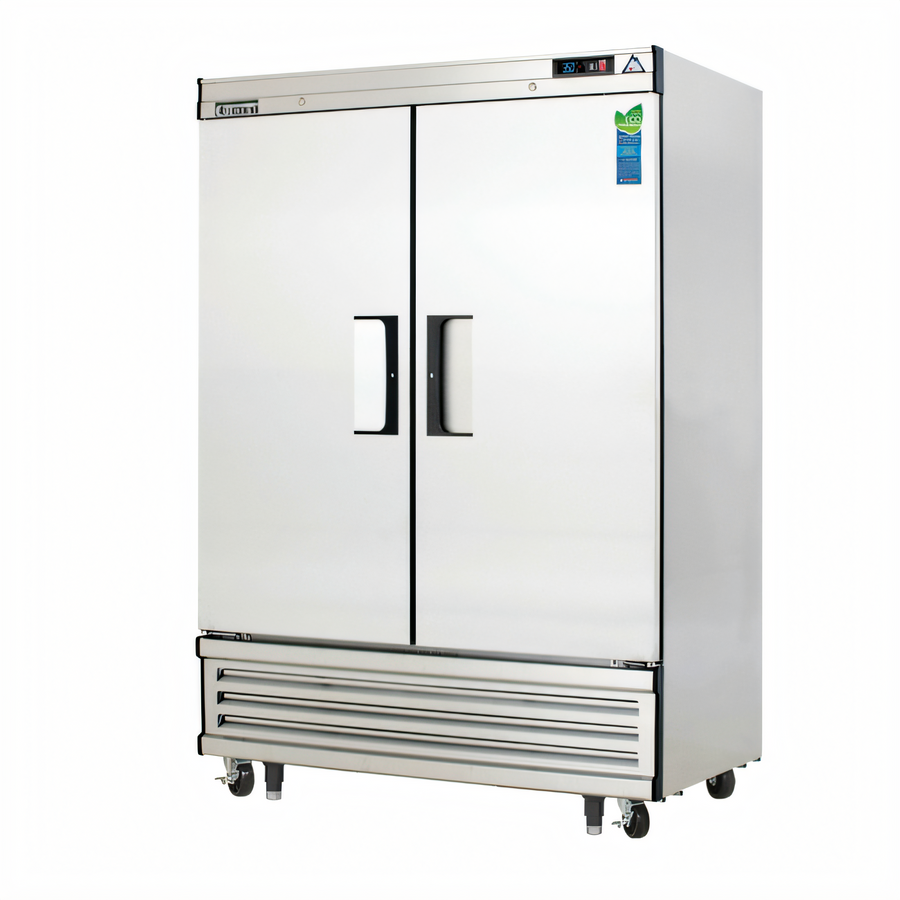 Product image #1 for Everest Refrigeration EBR2 Two-Section Bottom Mount Reach-In Refrigerator, 50 Cu. Ft., Stainless Steel