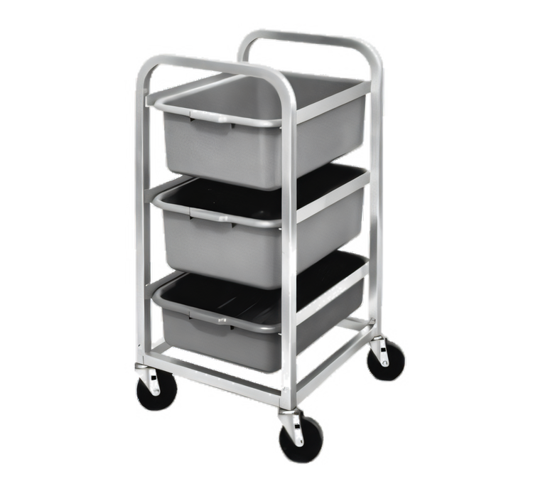 Product image #1 for Single-Section Aluminum 3-Level End-Load Bus Box Cart