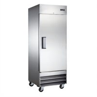 Black Diamond 23 Cu. Ft. Energy Star 1-Section Reach-In Refrigerator, Solid Door, Bottom Mount