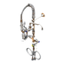Thumbnail image #1 for Mini Dual-Pantry Deck-Mount Pre-Rinse Faucet with 8-Inch Swing Nozzle, Low-Flow Spray Valve and Vacuum Breaker