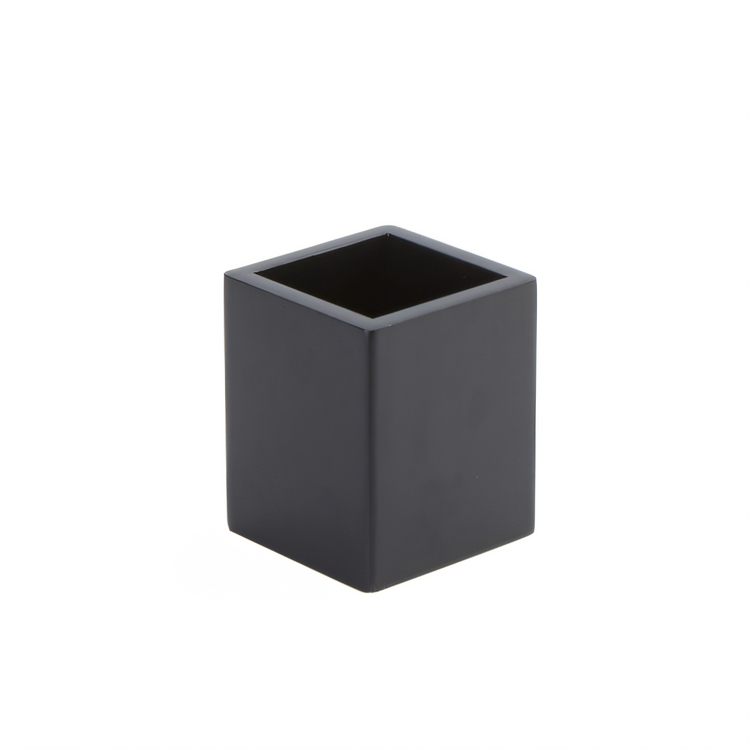 Product image #1 for American Metalcraft Square Black Wood Condiment Caddy Box