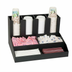 Thumbnail image #1 for Dispense-Rite CLCO-4BT Black 8-Section Countertop Cup, Lid, Condiment and Straw Organizer