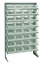 Thumbnail image #1 for Quantum Sloped Single-Sided Steel Pick Rack with 8 Shelves and 32 Clear Bins