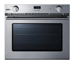 Thumbnail image #1 for Summit Commercial Summit Appliance SGWOGD27 27-Inch Built-In Gas Convection Wall Oven, 3.0 cu. ft., Stainless Steel, LP Convertible