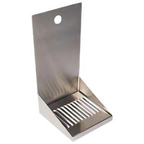 Thumbnail image #1 for Micro Matic USA DP-721D Wall-Mount Stainless Steel Drip Tray Trough with Louvered Screen and 1/2-Inch Drain