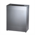 Thumbnail image #1 for Silhouette Large Rectangular Indoor Trash Receptacle, 22.5 Gallon, Open Top, Silver Metallic