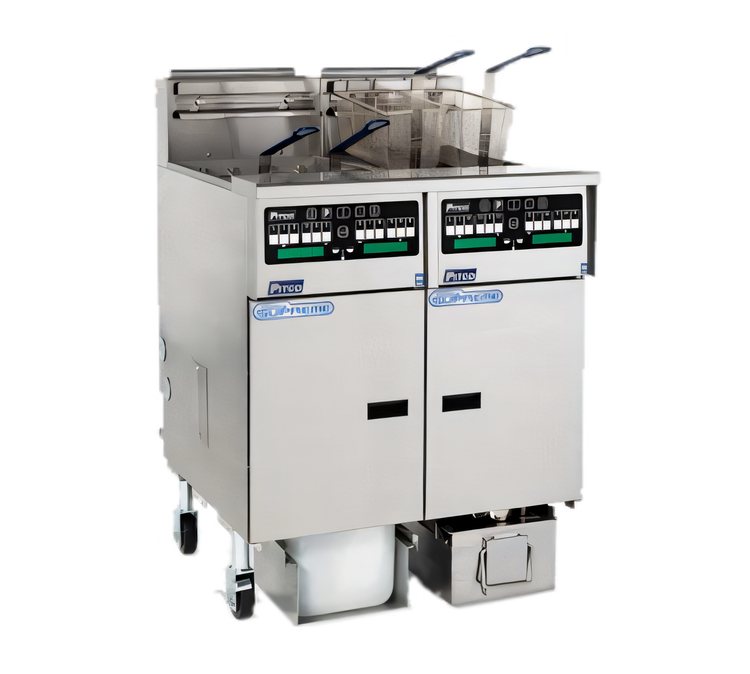 Product image #1 for Solstice Supreme Reduced Oil Volume Gas Fryer with Full Frypot, 32 lb. Oil Capacity, and Built-In Filter Drawer System